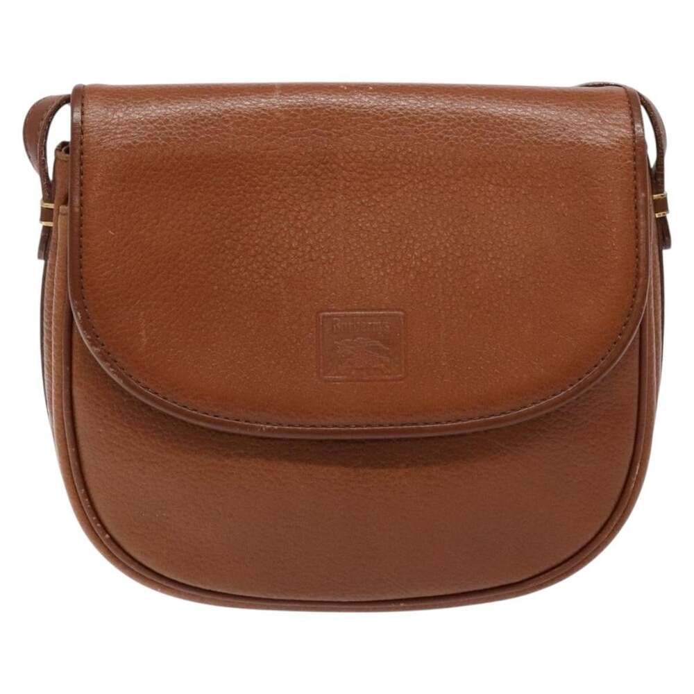 Burberry Leather Crossbody Bag Brown